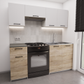 Zestaw mebli kuchennych 210x210 Almeria Sonoma+Biały UC
