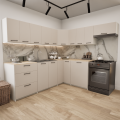 Zestaw mebli kuchennych 230x210 Rodos Biały Mat UC