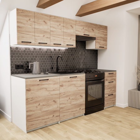 Zestaw mebli kuchennych 220cm Salwador Craft UC