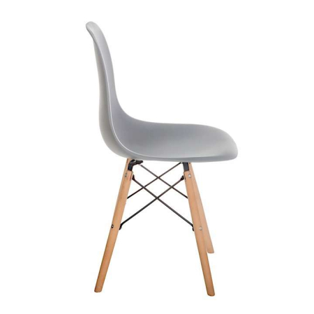Zestaw 4x krzesło Milano Design DSW Skandynawskie Szare